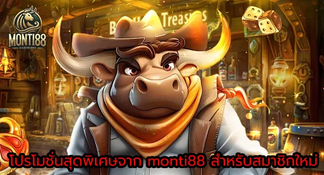 โปรโมชั่นสุดพิเศษจาก monti88 สำหรับสมาชิกใหม่